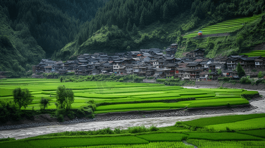 自然风景乡村摄影照片_自然风景乡村田园生活