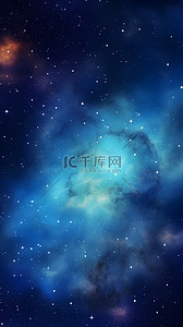 蓝色天空星星星空纹理背景