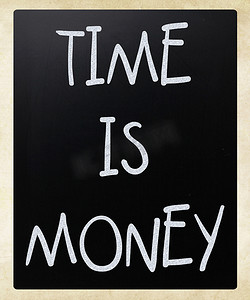 “”“时间就是金钱”“用白色粉笔在黑板上手写”