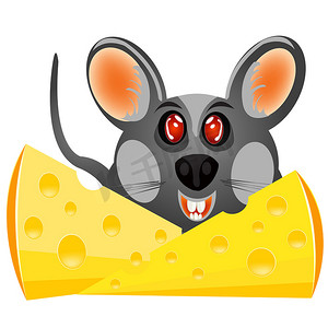带奶酪的小老鼠