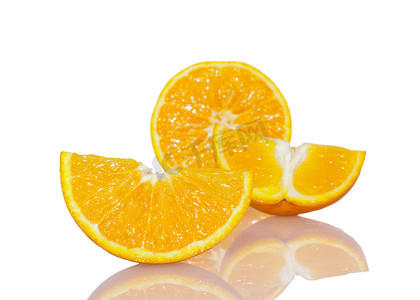 成熟的橙片