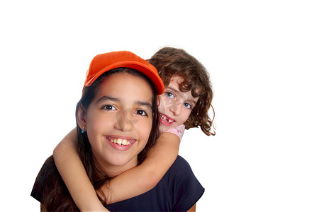高兴的小朋友摄影照片_有小朋友微笑的美丽的拉丁裔西班牙裔少女