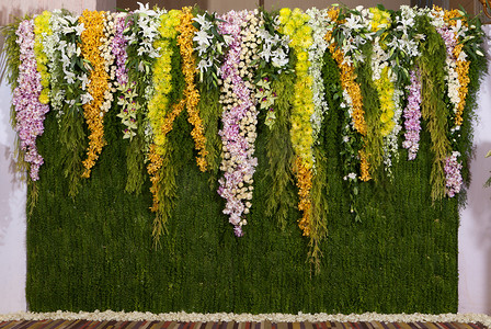 鲜花框架摄影照片_鲜花背景装饰婚礼
