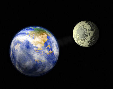 地球和月亮