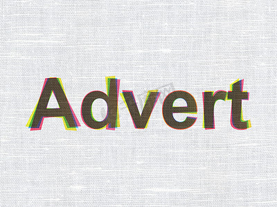 广告理念：在织物纹理背景上做广告