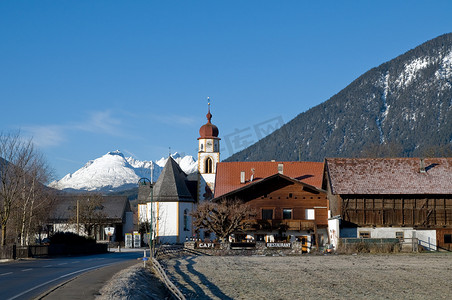 阿尔卑斯山的山村