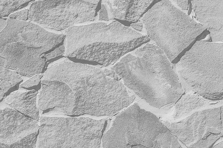 浅灰色旧石砌体图案墙体纹理抽象地板岩石背景
