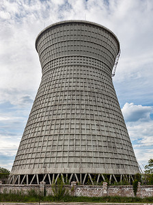 基辅摄影照片_乌克兰基辅热电联产厂冷却塔