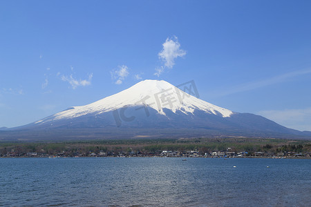 日本山中湖的富士山