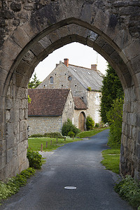 拱门在 Yevre-le-chatel, Loiret, Centre, France