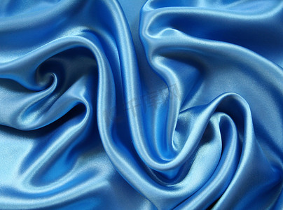 光滑优雅的深蓝色丝绸