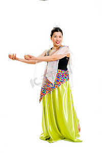 菲律宾节日摄影照片_传统舞者