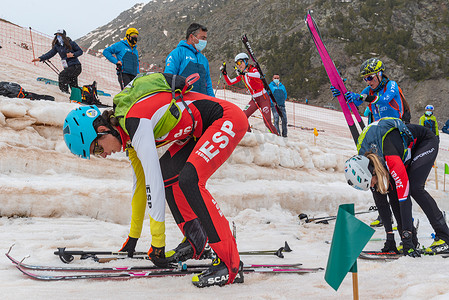 加西亚法瑞斯玛塔 ESP 在 ISMF WC 锦标赛 Comapedrosa Andorra 2021- Sprint 高级女子。