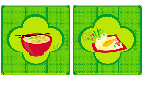 菜单封面摄影照片_日本传统食物菜单模板