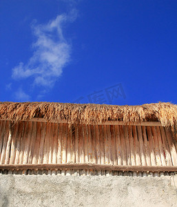 沃尔玛摄影照片_Palapa 天窗细节木棍沃尔玛