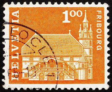 邮票 Switzerland 1960 Town hall, Fribourg, Switzerland