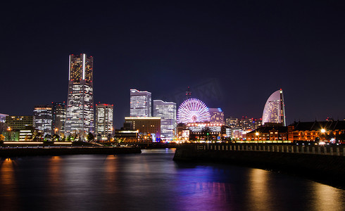 日本货摄影照片_日本横滨天际线