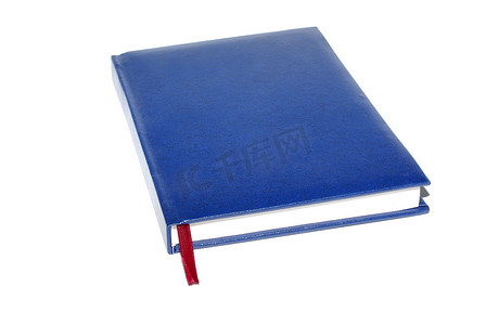 单本蓝皮书，封面上有空白空间，与白色 bac 隔离