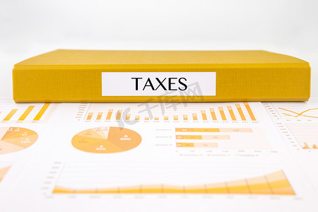 税务文件、图表、图表和财务报告