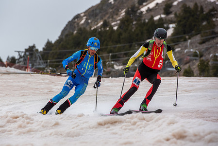 CARDONA COLL Oriol ESP 和 MAGUET Nadir ITA 参加 ISMF WC 锦标赛 Comapedrosa Andorra 2021- Sprint Senior。