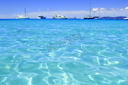 Illetes 绿松石海滩蓝色水福门特拉岛