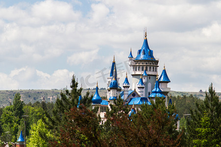 公园里的童话城堡