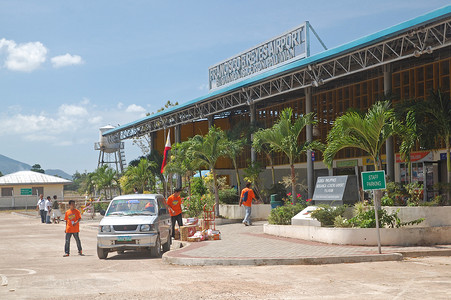 菲律宾巴拉望岛科隆的弗朗西斯科·雷耶斯机场立面