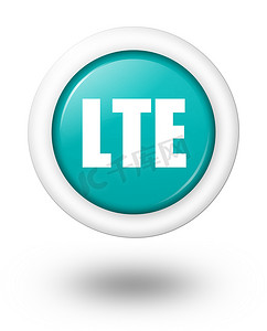 带阴影的 LTE 电信符号