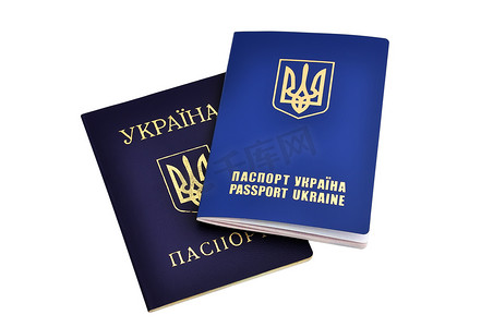 护照签证摄影照片_乌克兰护照