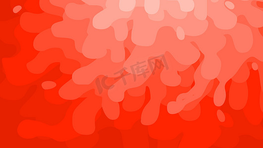 抽象背景红色油漆飞溅和矢量形状的波浪、夏季背景和带水的横幅、卡通、高清、径向斜坡从光到暗