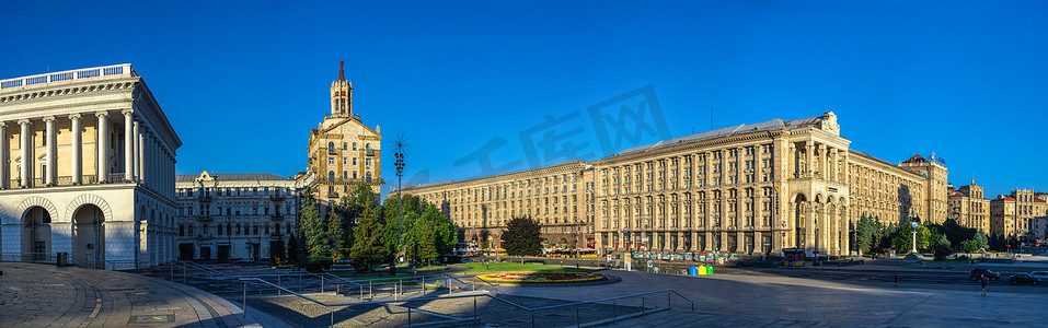 Maidan Nazalezhnosti 在基辅，乌克兰