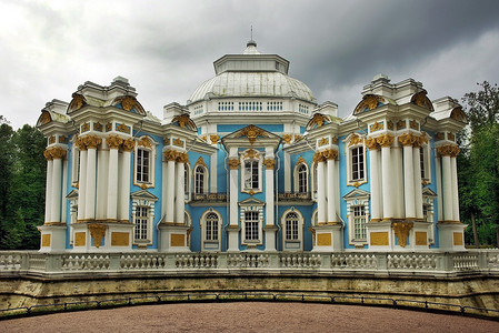 亭“冬宫”，凯瑟琳公园，Tsarskoye Selo（普希金），俄罗斯