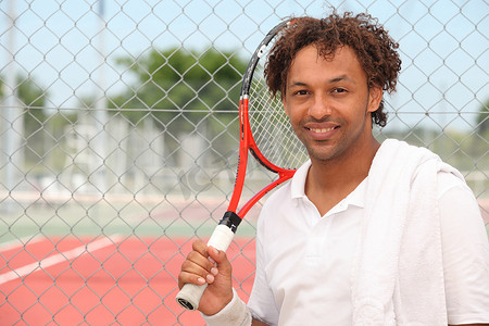 网球运动员的肖像