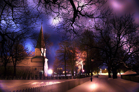 年历摄影照片_拥有 1000 年历史的挪威教堂