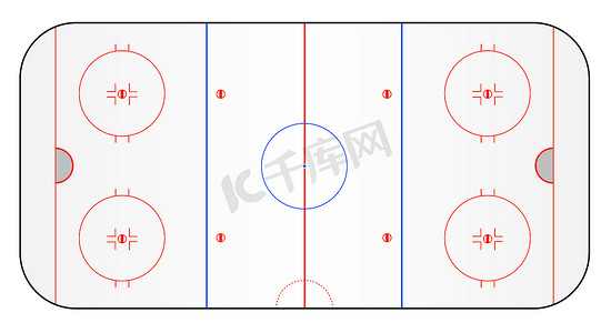 冰球场摄影照片_冰球场