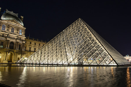 欧洲博物馆摄影照片_巴黎卢浮宫博物馆
