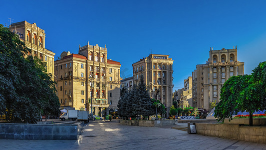 乌克兰基辅 Khreshchatyk 的历史建筑