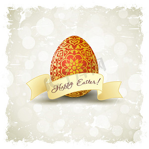 又脏又臭的复活节背景与装饰的鸡蛋