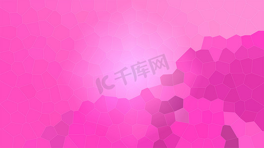 粉红色的现代明亮模糊抽象多边形马赛克背景。