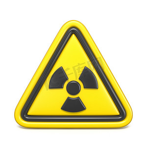 毒物摄影照片_辐射危险标志 3D
