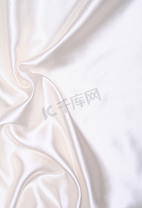 奢华婚礼背景摄影照片_光滑优雅的白色丝绸作为婚礼背景