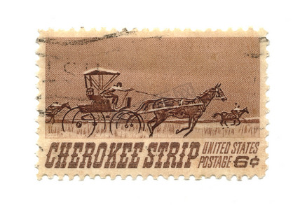 美国 6 美分的旧邮票