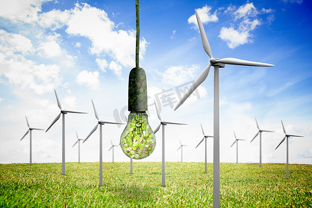 能源数字化摄影照片_可再生清洁能源