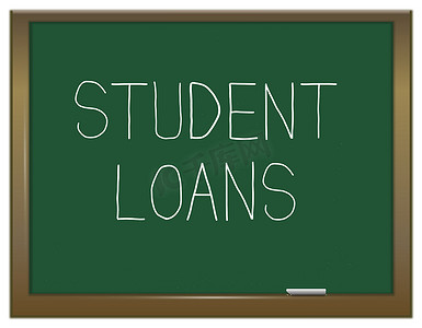 学生贷款概念。