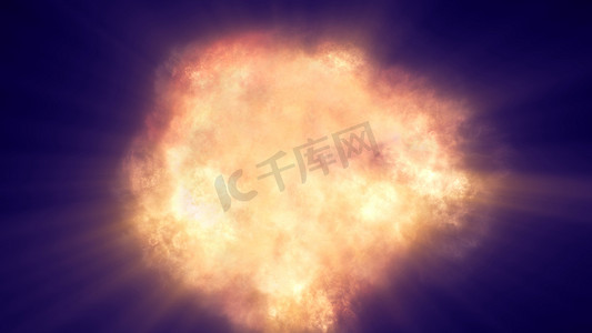 爆炸火焰摄影照片_爆炸火球抽象纹理