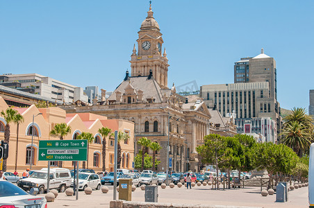 西开普省摄影照片_南非开普敦历史悠久的市政厅