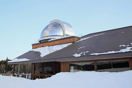 冬天的天文雪场