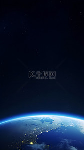 宇宙黑色背景图片_太空拍摄地球背景