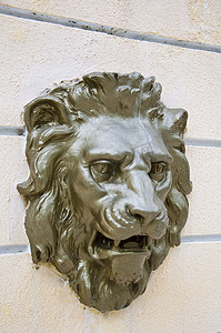 古色古香的狮子浮雕，佛罗伦萨，意大利，欧洲