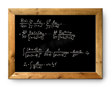 黑板公式摄影照片_黑板黑板困难公式数学
